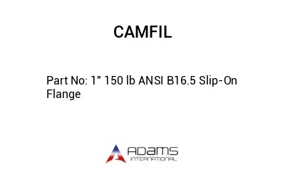 1" 150 lb ANSI B16.5 Slip-On Flange