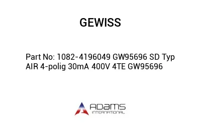 1082-4196049 GW95696 SD Typ AIR 4-polig 30mA 400V 4TE GW95696