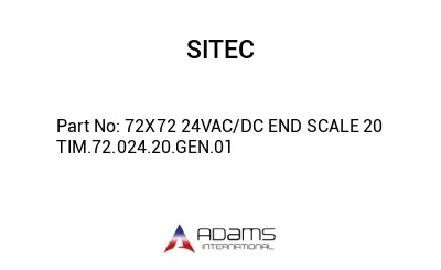 72X72 24VAC/DC END SCALE 20 TIM.72.024.20.GEN.01