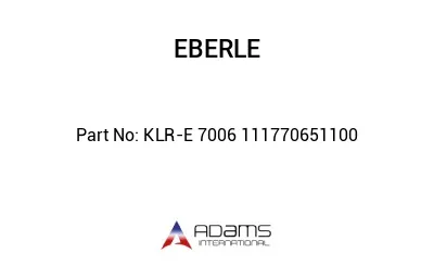 KLR-E 7006 111770651100