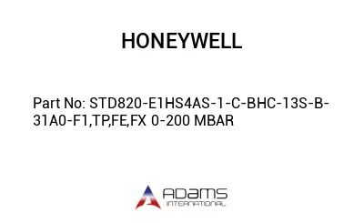 STD820-E1HS4AS-1-C-BHC-13S-B-31A0-F1,TP,FE,FX 0-200 MBAR